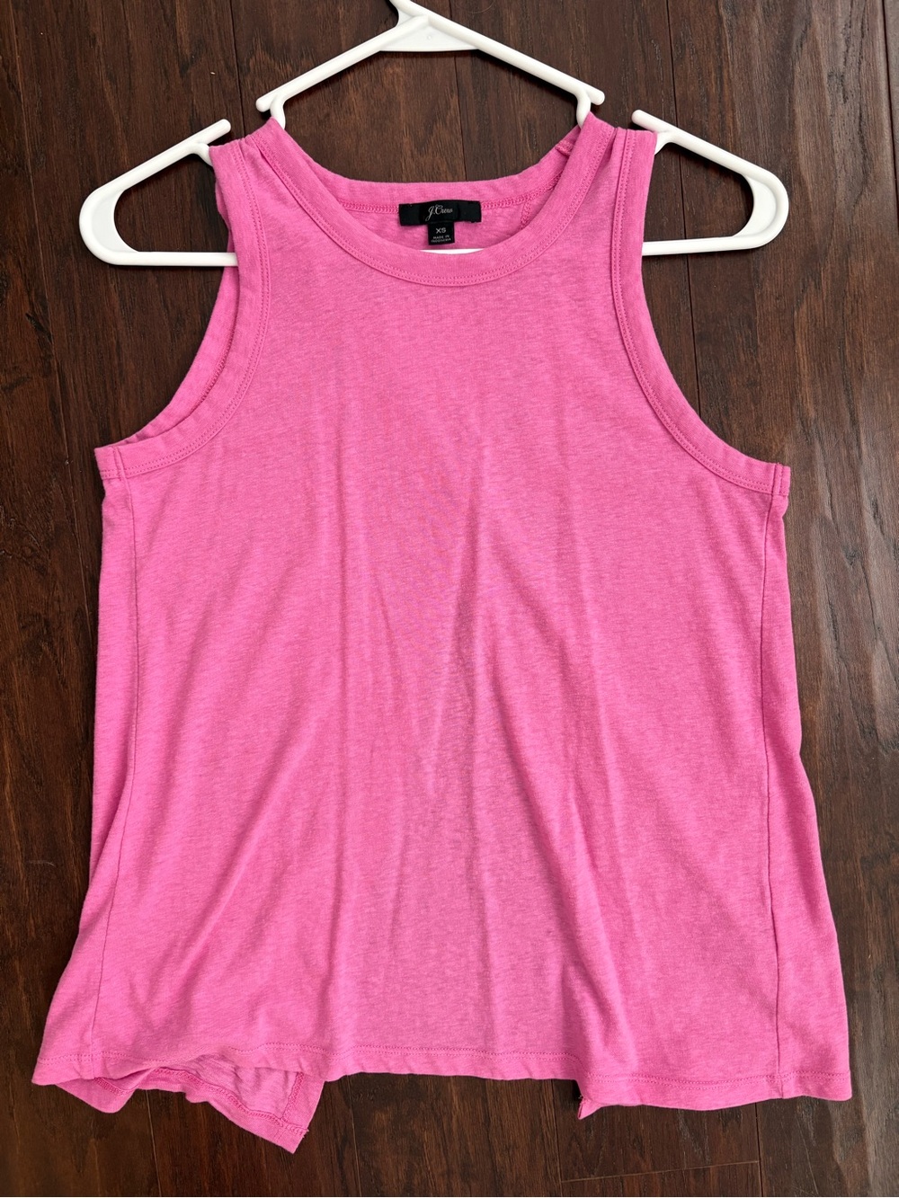 J. Crew Pink Tank Top with open or knotted back tie